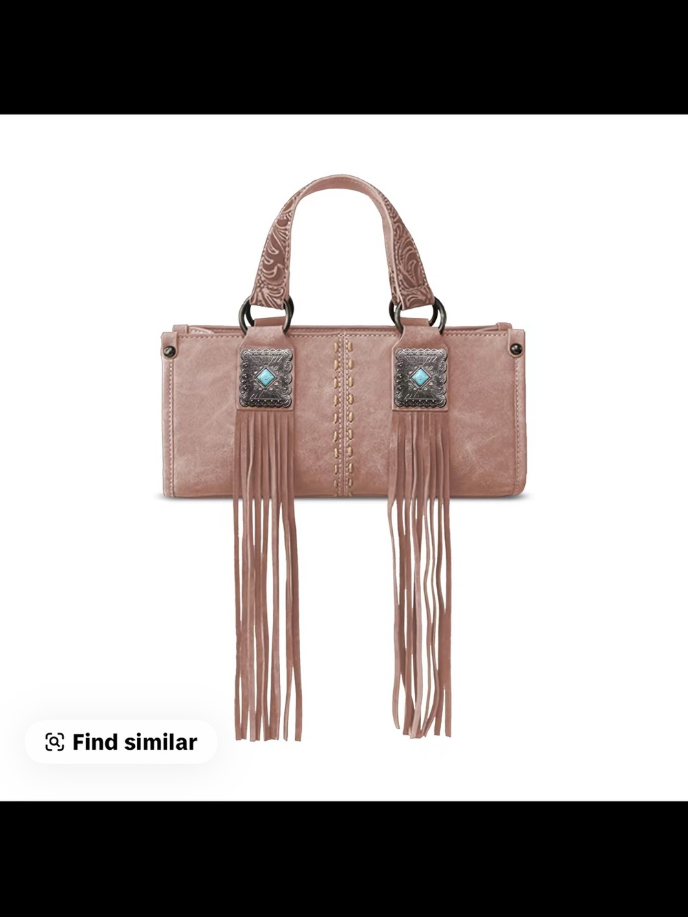 MONTANA WEST WESTERN FRINGE CONCHO MINI CROSSBODY BAG NWT